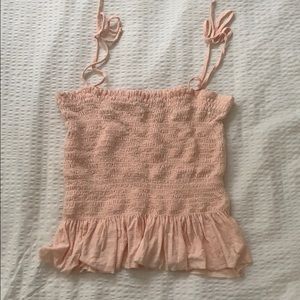 Smocked tank top